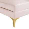 thumbnail image 4 of Tufted Sofa Corner Chair, Velvet, Pink, Modern Contemporary Urban Design, Living Lounge Room Hotel Lobby Hospitality, 4 of 5