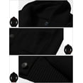 thumbnail image 3 of Matchstick Men's V-Neck Shawl Collar Button-up Cardigan Cotton Knitted Sweater with Pockets, 3 of 9