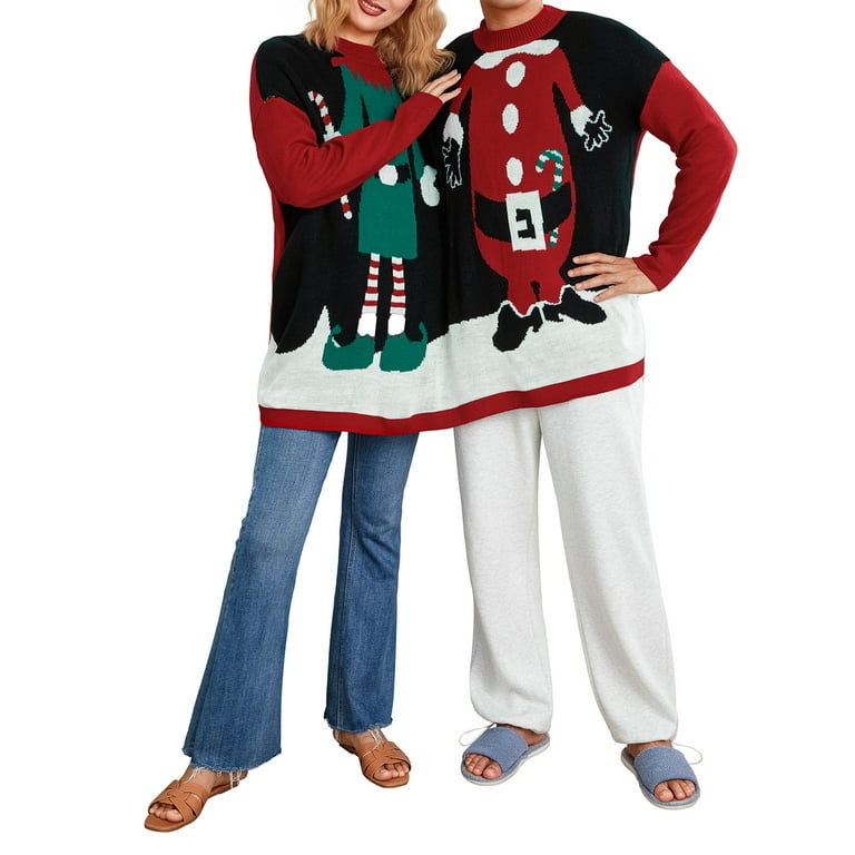 Two person ugly christmas sweater cheap walmart