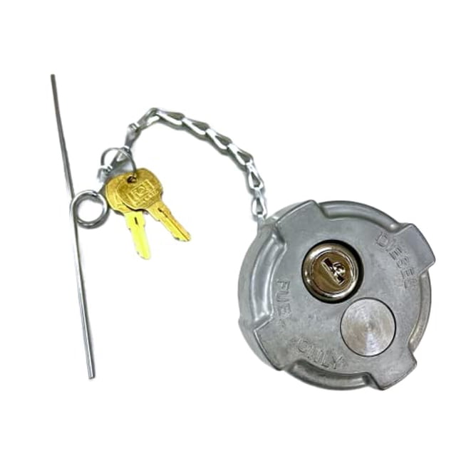 Fuel Tank Accessories 2 3/8" Locking Diesel Fuel Cap for Freightliner M2 Small Semi Box Trucks