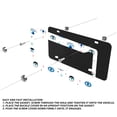 thumbnail image 3 of 2PC The Devil's Eye Style License Plate Prame Aluminum Rust-Proof Auto Parts License Plate Decorative Screws Fit Standard 2 Holes  U.S. License Plate, 2.2x 6.3 Inch, 3 of 7