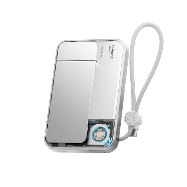 Power Bank Sharge Icemag 3 WHITE 10000mah Magsafe/qi2 25w + Usb-c