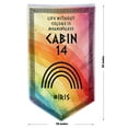 thumbnail image 2 of DianYu  Cabin 14 Iris banner Flag Half Blood Cabins Pennant Flag Banner30x50 Inch Man Cave Home Office Bed Room Decor, 2 of 5