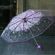 thumbnail image 1 of Paraguas Blaxill para lluvia, paraguas de viaje, resistente al viento, transparente, morado, para niños y adultos (liquidación), 1 of 6