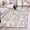 Gray, variant on Turquoise Farmhouse 2'x3' Rug, Vintage Flower Leaf Botanical Plant Non-Slip Soft Doormat Area Rugs for Entrance Bathroom Bedsides, Front Doormat Carpet for Kitchen Bedroom, Entryway Floor Mat