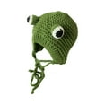 thumbnail image 1 of Cap Frog Shape Children Durable Kid Knitted Beanie for Autumn Winter, 1 of 10
