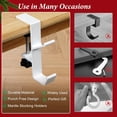 thumbnail image 5 of 2 in 1 Multifunctional Mantel Hangers With 2 Hooks - Heavy Duty Adjustable Fireplace Hangers, No Drill Required - Black (5PCs), 5 of 12