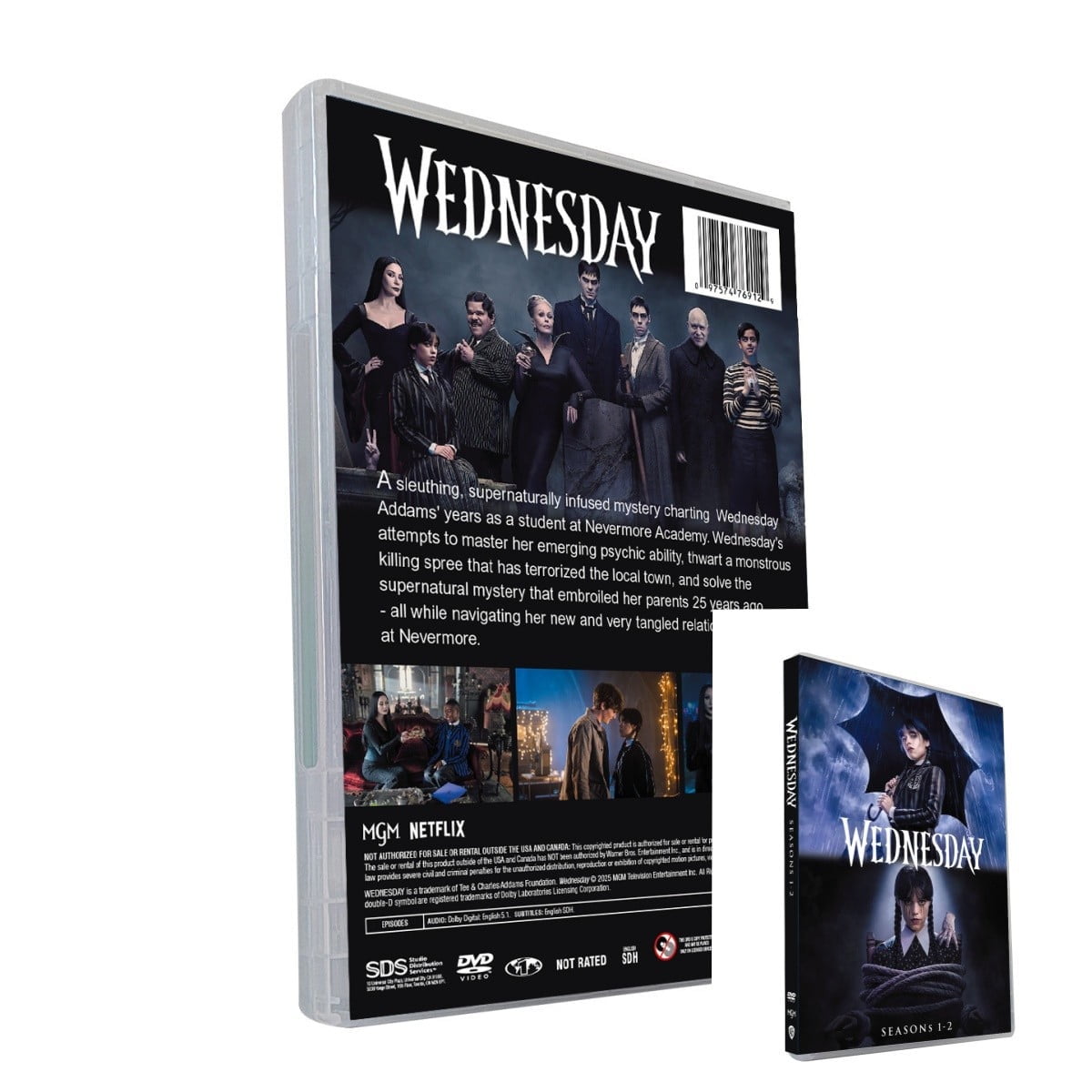 New Box Set Seasons One & Two Wednesday (DVD, 6-Disc) Sealed Free Shipping