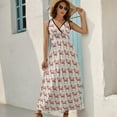 thumbnail image 5 of Strawberry Cow Print Dress Fashion Boho Beach Long Dresses Female Party Printed Maxi Dress, 5 of 9