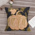 thumbnail image 3 of Hello Fall Golden Pumpkin Pillow Covers Autumn Harvest Farmhouse Decorations Boho Style Throw Pillow Cases Outdoor for Thanksgiving Halloween Square 20x20 Inch Pillowcases, 3 of 6