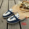 thumbnail image 5 of Gpaecead Women's Polka Dot Tassel Flat Mules Faux Suede Slip On Non Slip Shoes For Commute And Casual Style, Blue, 5 of 8
