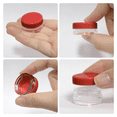 thumbnail image 2 of Beauticom 150 Pieces High Quality 3 Gram 3 ml (0.1 oz) Plastic Round Cosmetic Beauty Makeup Sample Jars (Red Lid), 2 of 7