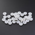 thumbnail image 3 of FELTECHELECTR 30 tachuelas para sofá: tachuelas pequeñas para tapicería de muebles, clavos decorativos para muebles, clavos de botón de sofá de plástico blanco o para realzar y sujetar, 3 of 6