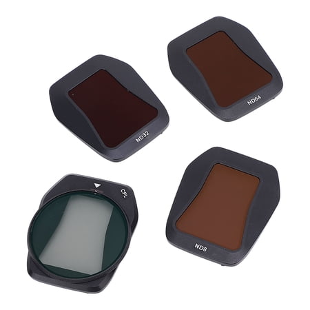 BIMZUC 4 Pcs Drone Lens Filter Set ND32 ND64 ND8 CPL Filters Aluminum Alloy Optical Glass Scratch Resistant for DJI AIR3s Drone Aerial Photography Accessories Multicolor Size 5.12 in / 13 cm[cite: 1]