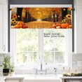 thumbnail image 2 of JOOCAR Autumn Pumpkin Sunflower Polyester Window Valance Curtain for Home Kitchen Living Room Bedroom Bathroom Decor 54x18 inch, 2 of 5