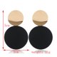 thumbnail image 3 of Pendientes de moda de oro y metal negro para mujer. JAMW Sencillez, 3 of 5