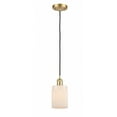 thumbnail image 1 of 516-1P-SG-G341-LED-Innovations Lighting-Hadley-3.5W 1 LED Mini Pendant in Art Nouveau Style-4.5 Inches Wide by 8 Inches High   Satin Gold Finish with, 1 of 1