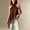 Brown, variant on Women's Lace Asymmetrical Top,Women Satin Sleeveless Mo Ne Lace Trim Tank Top Elegant Baless Asymmetric Hem Going Out Halter Tops Beige L