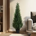 Artificial Cedar Tree 4Ft Outdoor Artificial Topiary Cedar Plants Fake