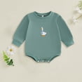 thumbnail image 2 of Baby Bodysuit Boy Girl Clothes Soft Newborn Infant Outfit Infant Baby Girl Outfit Bubble Romper Long Sleeve Newborn Toddler Vintage Clothes,vintage romper 3-6 Months, 2 of 6
