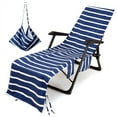 thumbnail image 3 of TIMIFIS Serviette de Plage Accessoires de Plage Housse de Chaise à Rayures Serviette de Plage Imprimée Serviette de Chaise Longue en Polyester et Coton Serviette de Plage Très Grande Serviette de Plage, 3 of 3