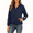 Navy, variant on CBASIHI Womens UV Protection Windbreaker Jackets With Pockets- Long Sleeve Lightweight Quick Dry Fall Hooded Hiking Outdoor Coats Gray Size M-4XL