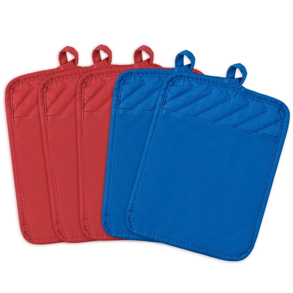 2ooya Washable Potholders for Kitchen Cooking, Heat Resistant, 5 Count