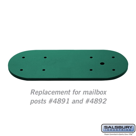Arm Kit - Replacement for Classic Mailbox Post - 1 Sided - Green