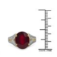 thumbnail image 3 of 14K Yellow Gold Plated 4.00 Carat Genuine Ruby .925 Sterling Silver Ring QJ Model, 3 of 3