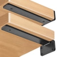 8 Inch Black 12 Pack L Shelf Brackets Industrial Hardware Support ...