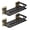 Black, variant on Dorm Shower Caddy - 2 Pack Adhesive Shower Holder Organizer, Rustproof Aluminum alloy Shelves, No-Drill Bathroom Storage Shelf