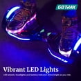 thumbnail image 2 of GOTRAX GLIDE PRO Bluetooth Hoverboard, 6.5" Wheels and 7 Colors Lights Self Balancing Scooters for 44-176lbs Kids Adults Multicolor, 2 of 8