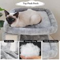 thumbnail image 5 of Small Cat Tree for Indoor Cats, Cat Tower with Scratching Post and Board, Cat House with Perch for Kitten, Stable Condo and Stand (Light Grey), 5 of 14