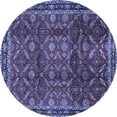 thumbnail image 1 of Ahgly Company Indoor Round Persian Blue Traditional Area Rugs, 8' Round, 1 of 4