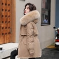 thumbnail image 1 of Chaqueta de algodón para mujer, chaqueta de algodón de plumón grueso y cálido de moda para mujer, chaqueta de algodón de longitud media a larga para mujer, ropa de abrigo para mujer, 1 of 6