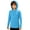 Blue, variant on Boys Hooded Rash Guard Fishing Shirt, UPF 50+ Summer Long Sleeve Quick Dry Sun Hoodie, Youth UV Protection Beach Swim Shirts, Orange, 10-11 Years