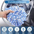 thumbnail image 3 of UYGDUY-8 Pack RinseClean Spin Mop Replacement Head Refills with 1 Rotating Mop Base Compatible with O Ceda RinseClean 2 Tank System, Blue Microfiber Mop Refills for Floor Cleaning, 3 of 4