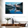 thumbnail image 3 of Elephant Stock Reflections Of Glacier Wall Art - Horizontal Canvas Wall Art - Living Room Wall Decor - Animal Canvas - Brown And Green Decor By Gordon Semmens - 39" x 26", 3 of 8