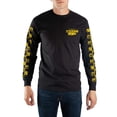 thumbnail image 5 of Mens Spongebob Squarepants Cartoon Character Black & Yellow Long Sleeve Shirt-XS, 5 of 7