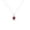 White, variant on Pure Elegance Halo Heart Shape Pendant Necklace For Women In 925 Sterling Silver 14K Yellow Gold Over