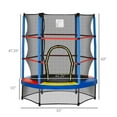 thumbnail image 7 of Resenkos 5ft Kids Trampoline with Safety Enclosure Net, for Children Ages 3-6 Years -Multicolor, 7 of 7
