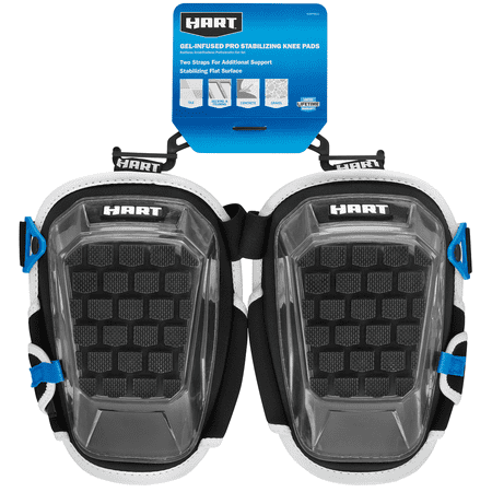 HART Gel-Infused Memory Foam Pro Stabilizing Knee Pads, One Size