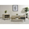 thumbnail image 4 of Pemberly Row 1-drawer Rectangular Engineered Wood Coffee Table Pine and Gray, 4 of 12