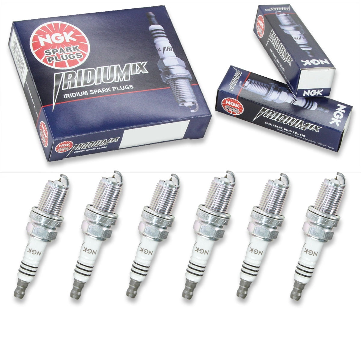 6 pc NGK 6418 Iridium IX Spark Plugs for 1765247 1UN7-18-110 22401AA510 3373 3431 4227 4228 4702 5304 5501 9 9001 9001-2 9001S 9201 9201-2 9802 9802-2 9802S 99000-79K60-K6R 999-06910-X9-029