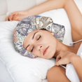 thumbnail image 5 of newyork Postmark Pattern Silk Bonnet for Sleeping Women Men, Adjustable Elastic Satin Bonnet Bonnet for Sleeping, Soft Cute Similar Silk Curly Hair Bonnet for Sleeping, 5 of 7