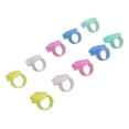 thumbnail image 1 of Knitting Thimble Plastic, Yarn Guide Separated Wide Applicability 10pcs Sturdy  For Mom For Home, 1 of 8