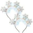 thumbnail image 2 of GAXIRE 2 diademas navideñas con copos de nieve para el pelo, para fiestas, 2 of 6