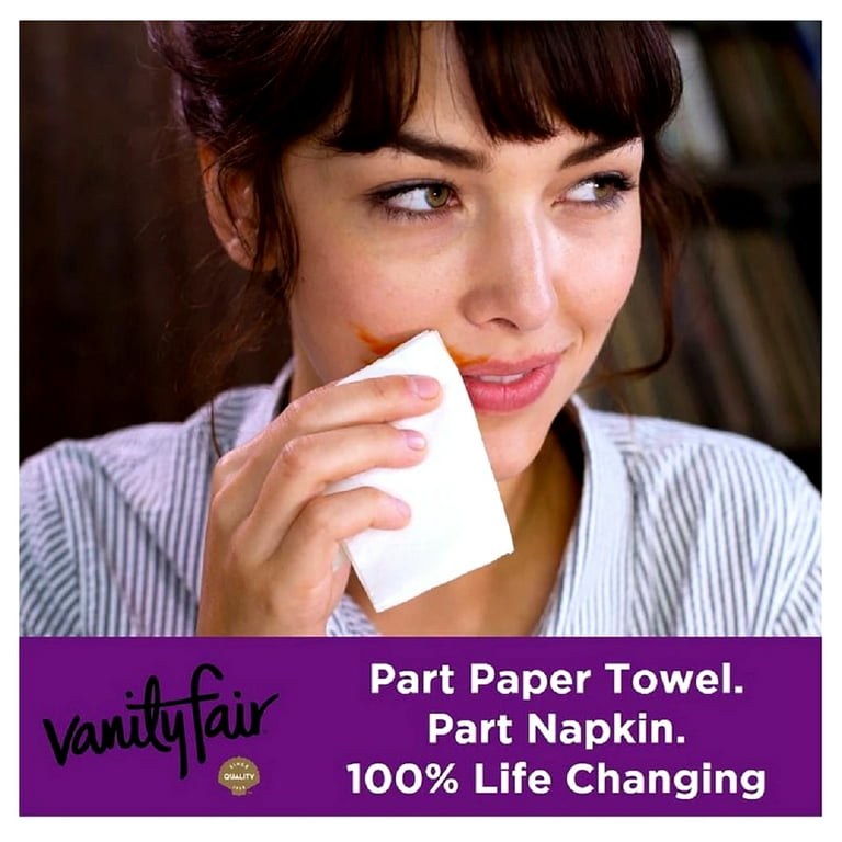 Vanity Fair 2-Ply Extra Absorbent Paper Dinner Napkins, Everyday