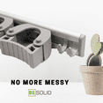 thumbnail image 2 of U.S. Solid 16in Wall Mounted Mop and Broom Holder, 4 Slots & 4 Hooks, 2 of 5