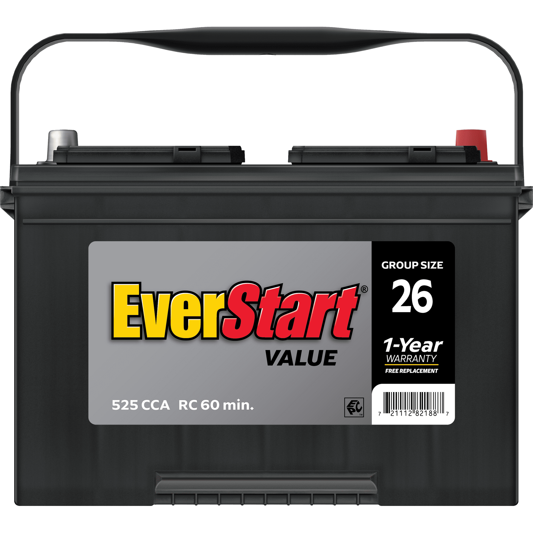 kar26♡ EverStart, Car Battery, Group 26, 12 Volt 525 CCA - Walmart.com
